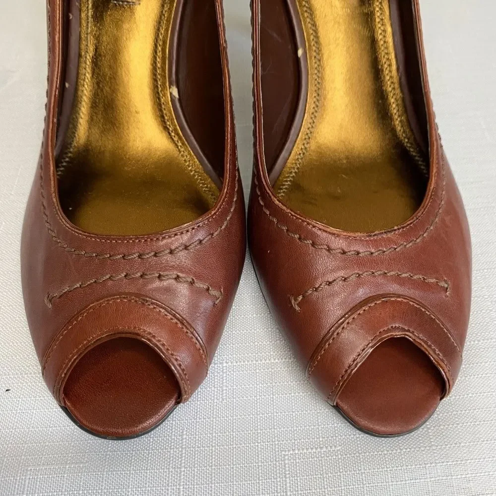 Antonia Melani 4" Peep Toe Heels - Picture 11 of 12